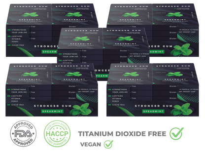Regular Set: 5 Packs for Price of 3 (1600g) - Hard gum | Optimal Shore Rigidity for Jaw Growth